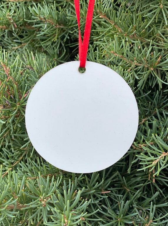Sublimation Ornament BLANK Double Sided MDF - Round Circle