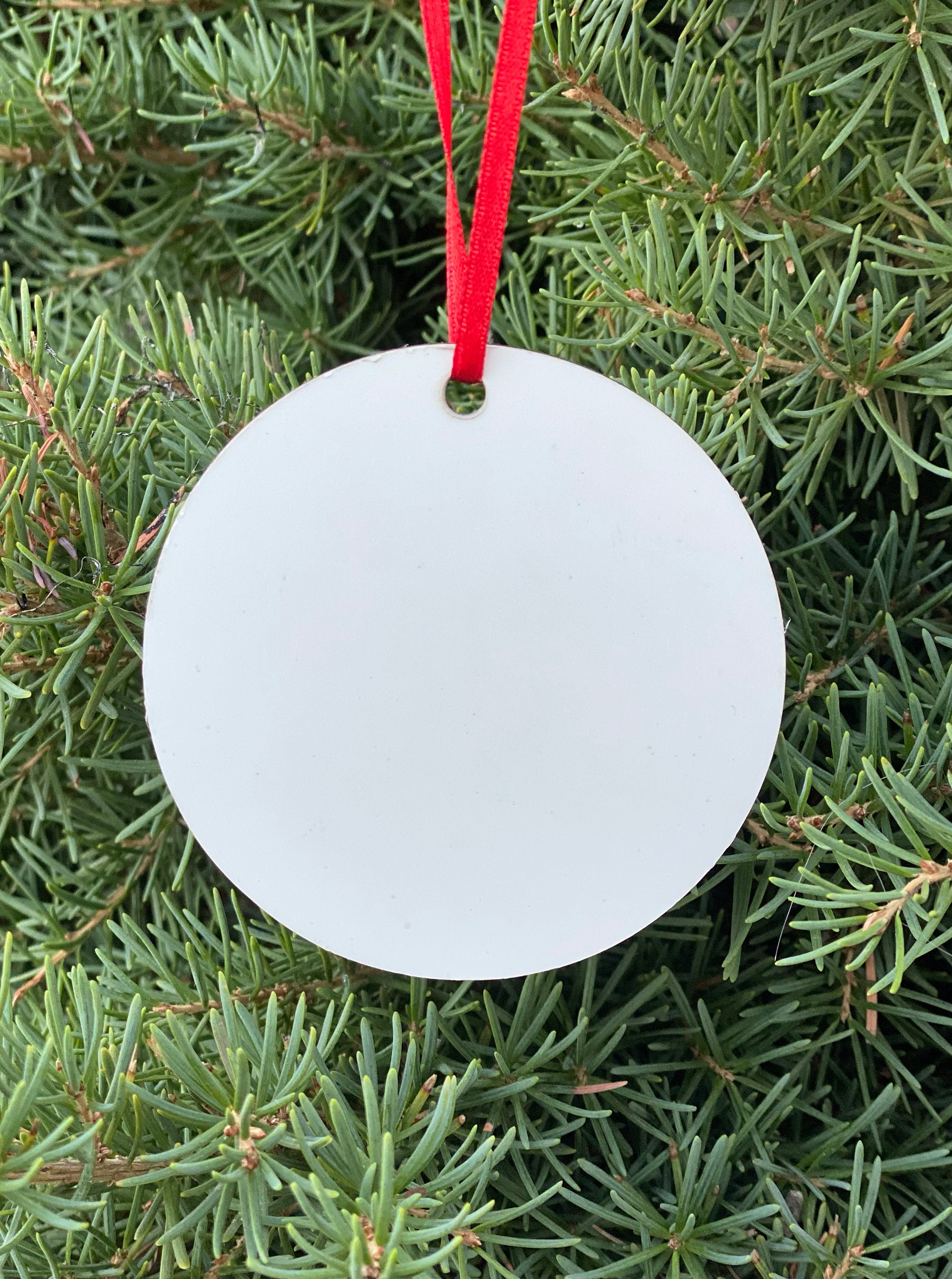 Sublimation Blanks, METAL Ornaments, Aluminum, Round, Christmas Tree O –  The Adirondack Studio