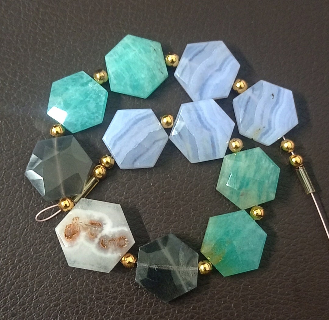 Awesome 100% Natural 11 Pc Mix Gemstone Faceted Briolette