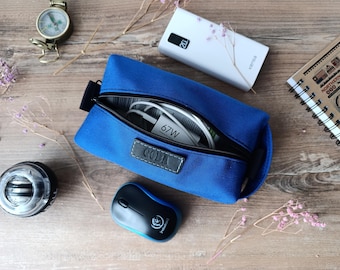 Travel Tech Case | Tech Organizer Bag | Cordura Gadget Pouch for Cables | Chargers & Accessories |  Gift for Digital Nomad | Gadget pouch