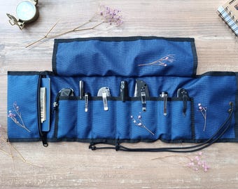 EDC organizer, EDC Roll, edc tool roll, edc,  knife roll, Cordura  tool roll, EDC organizer for men, Hiking organizer, edc knife roll, gift