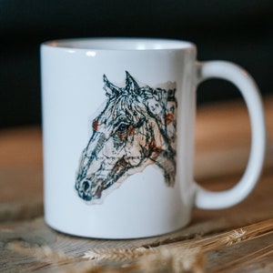 Horse Mug, Gift for Horse Lover, Horse Coffee Cup, Horse Gift, Horse Fine Art Mug, Horse Riding Mug, Horse Riding Gift