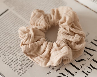 Musselin Scrunchie // Beige