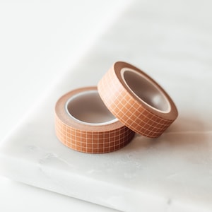 Washi Tapes - Braun kariert // 2er Set