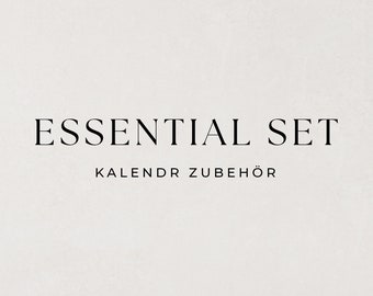 Kalender Essential Set // Zubehör Set