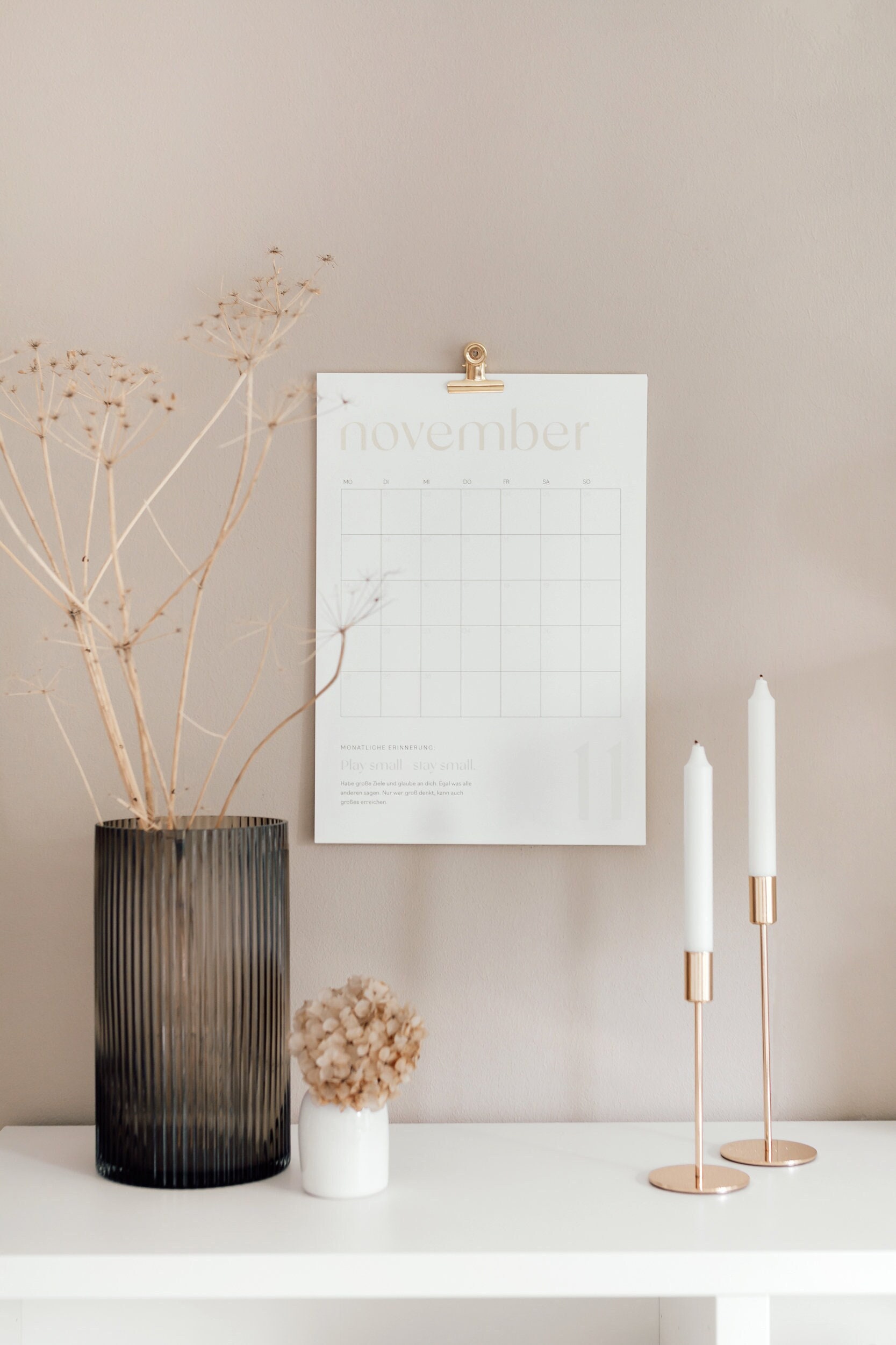 Wall Calendar Typo 2023 // Calendar With Sayings // Etsy