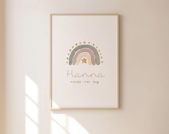 Baby / Kids Print - Regenbogen // Poster // Kinderzimmer