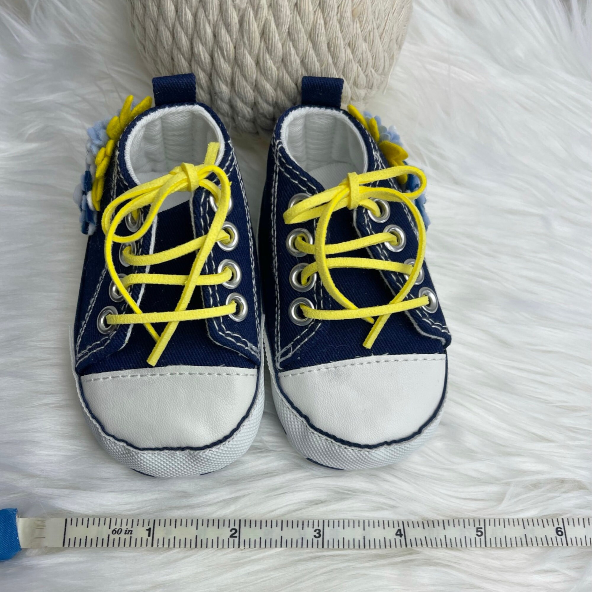 Adorable Baby Girl Sneakers / Infant Girl Shoes / Navy Blue Etsy