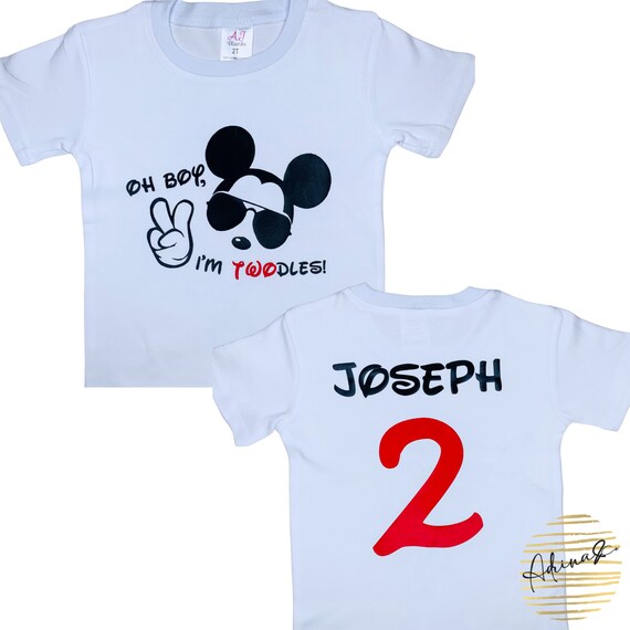 I'm Twodles Birthday | 2nd Birthday Shirt | Birthday Boy | Mickey Shirt | Mickey Party | Mickey Birthday Party | Family Birthday Shirt