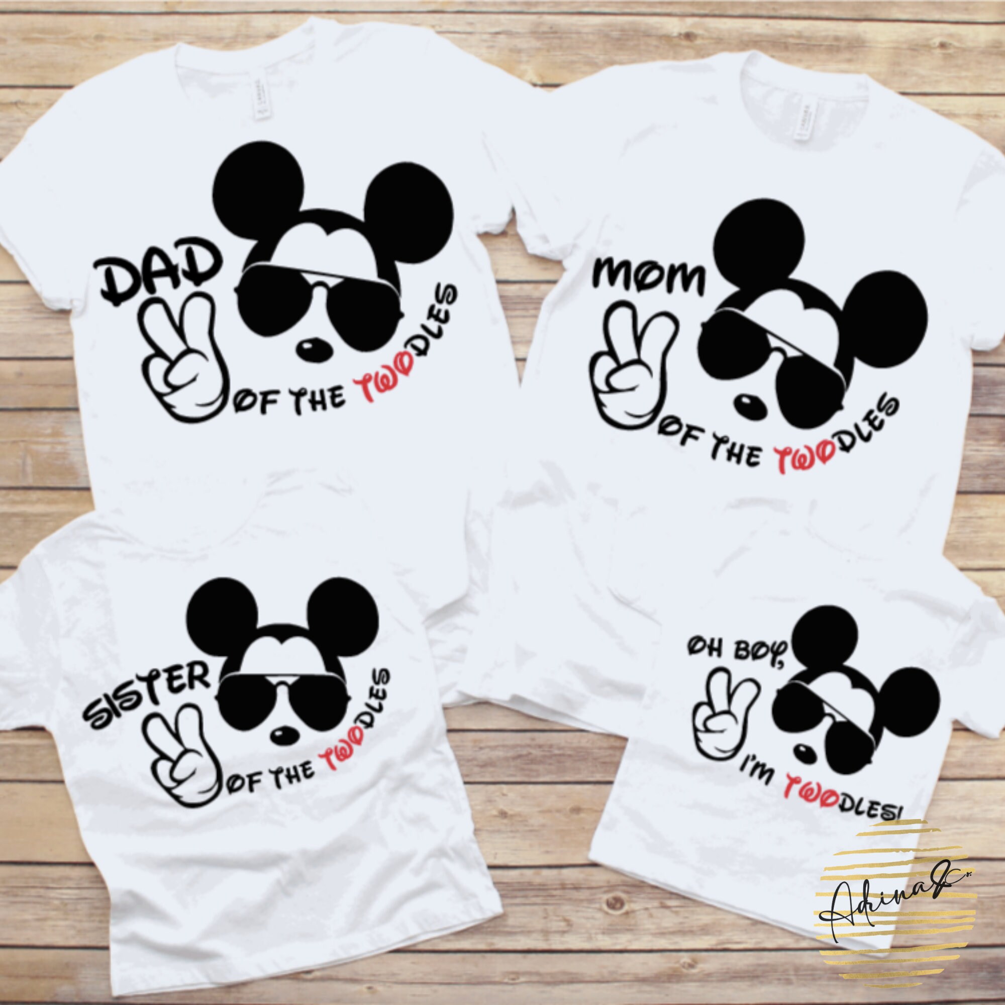 I'm Twodles Birthday | 2nd Birthday Shirt | Birthday Boy | Mickey Shirt | Mickey Party | Mickey Birthday Party | Family Birthday Shirt