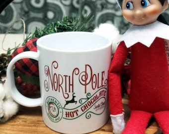 Kids Hot Cocoa Christmas Mug/ Kids Mug/ Kids Cup/ Personalized Hot Chocolate Mug/ Personalized Christmas gift for Kid