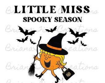 Little Miss Spooky Season PNG| Halloween Png | Fall PNG | Little Miss PNG | Halloween Sublimation Design