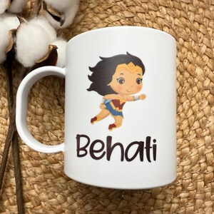 Kids Mug/ Superhero Mug/ Kids Superhero Cup/ Plastic Mug/ Unbreakable Mug/ Valentines Day Gift for Kids/ Gift for Kids image 12