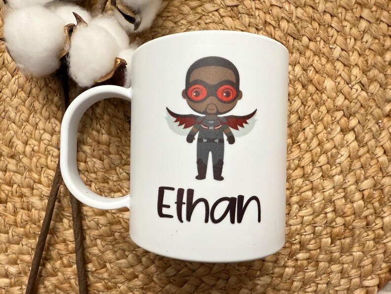 Kids Mug/ Superhero Mug/ Kids Superhero Cup/ Plastic Mug/ Unbreakable Mug/ Valentines Day Gift for Kids/ Gift for Kids image 15
