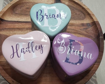 Valentine&#39;s Gift for Girl/ Personalized Jewelry Box/  Birthday Present for Girls/ Galantine&#39;s Day