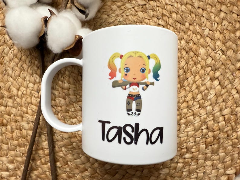 Kids Mug/ Superhero Mug/ Kids Superhero Cup/ Plastic Mug/ Unbreakable Mug/ Valentines Day Gift for Kids/ Gift for Kids image 13