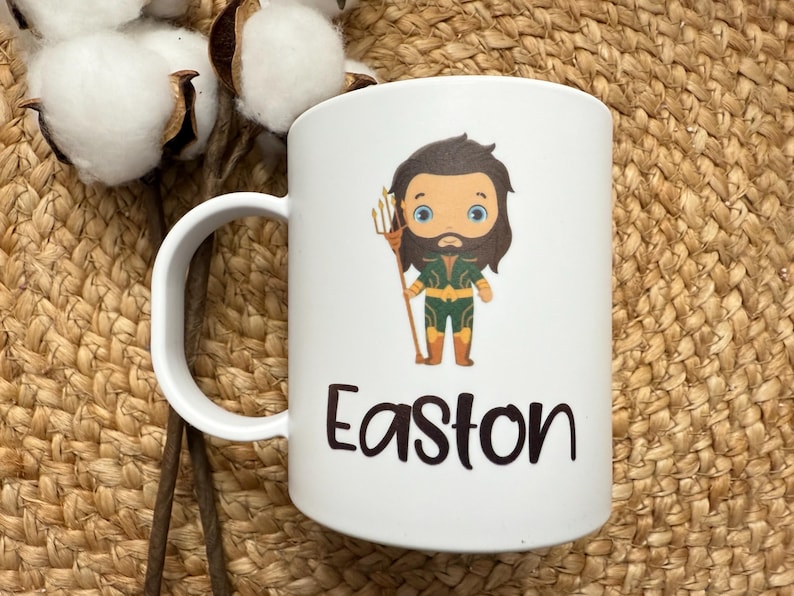 Kids Mug/ Superhero Mug/ Kids Superhero Cup/ Plastic Mug/ Unbreakable Mug/ Valentines Day Gift for Kids/ Gift for Kids image 10