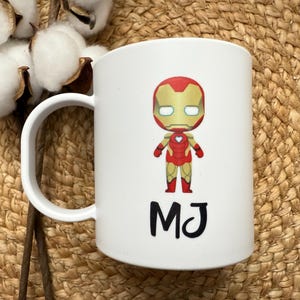Kids Mug/ Superhero Mug/ Kids Superhero Cup/ Plastic Mug/ Unbreakable Mug/ Valentines Day Gift for Kids/ Gift for Kids image 16