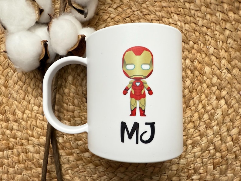 Kids Mug/ Superhero Mug/ Kids Superhero Cup/ Plastic Mug/ Unbreakable Mug/ Valentines Day Gift for Kids/ Gift for Kids image 16
