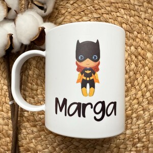 Kids Mug/ Superhero Mug/ Kids Superhero Cup/ Plastic Mug/ Unbreakable Mug/ Valentines Day Gift for Kids/ Gift for Kids image 11