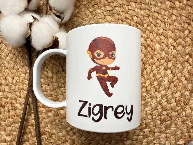Kids Mug/ Superhero Mug/ Kids Superhero Cup/ Plastic Mug/ Unbreakable Mug/ Valentines Day Gift for Kids/ Gift for Kids image 18
