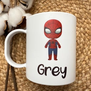 Kids Mug/ Superhero Mug/ Kids Superhero Cup/ Plastic Mug/ Unbreakable Mug/ Valentines Day Gift for Kids/ Gift for Kids image 7