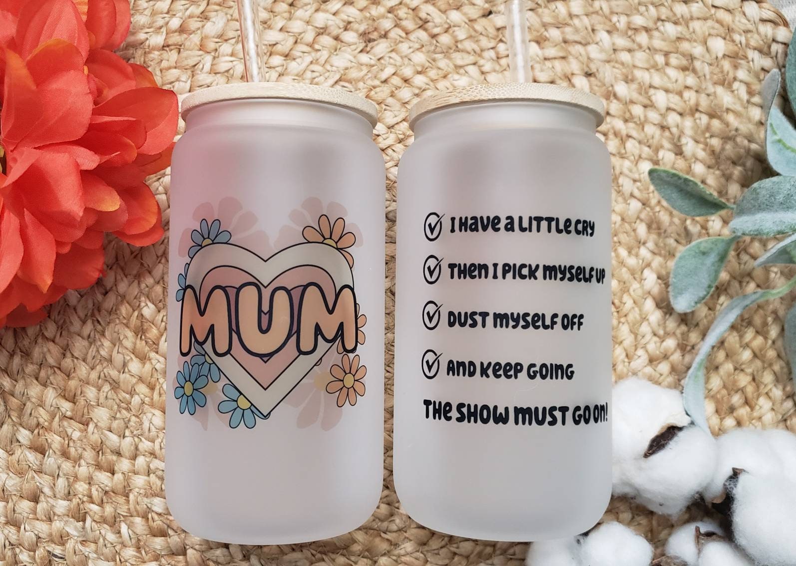 Bluey Inspired Mum School Stainless Steel Water Bottle Tumbler Mom School  Chili Quotes 