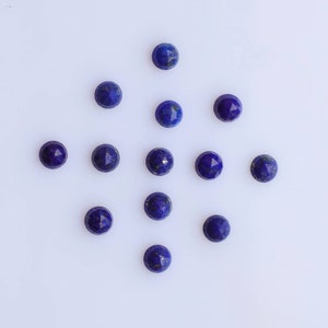 4 mm Natural  Lapis Lazuli Round Rose cut dome loose stones wholesale lot Lapis lazuli stone,