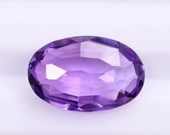 Natural Amethyst Gemstone Oval Checker Briolette 100% Natural Purple Amethyst Oval Shape Loose Cut Stone For Making Jewelry. 8x12mm