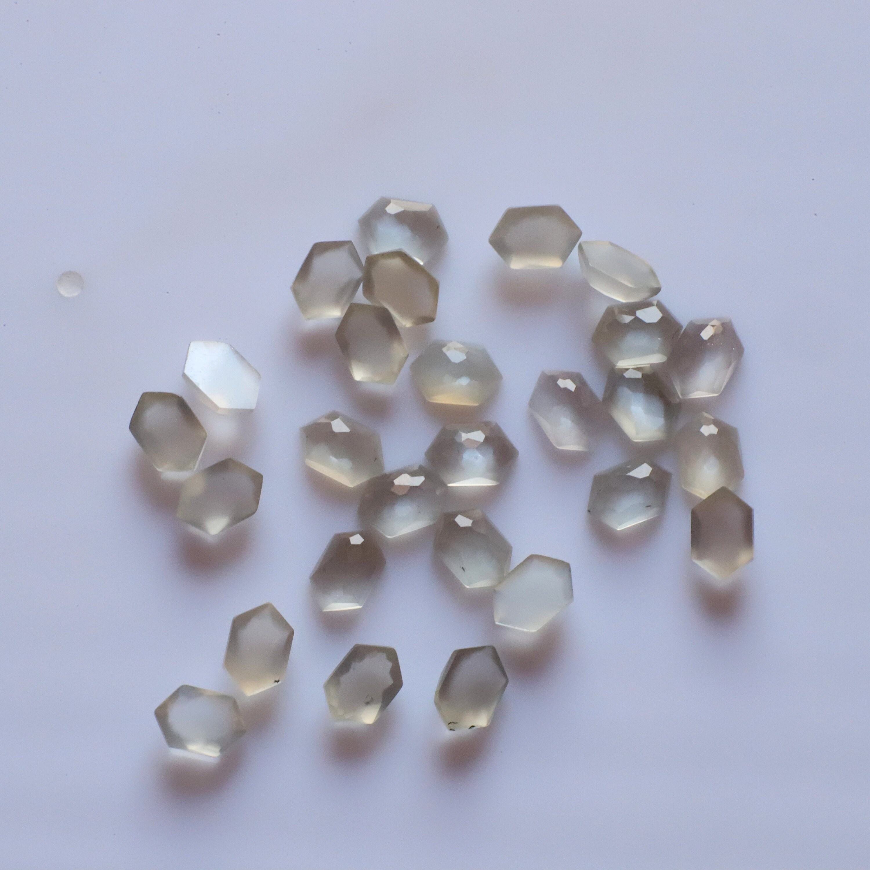 Aaa+ Quality 100% Natural Grey Moonstone, Fancy Shape Dome Semi Precious Loose Gemstone For Making Jewelry, 6x9mm