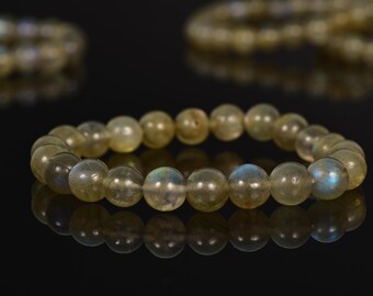 AAA Labradorite Bracelet: Blue Crystal Elastic Stretch Accessory