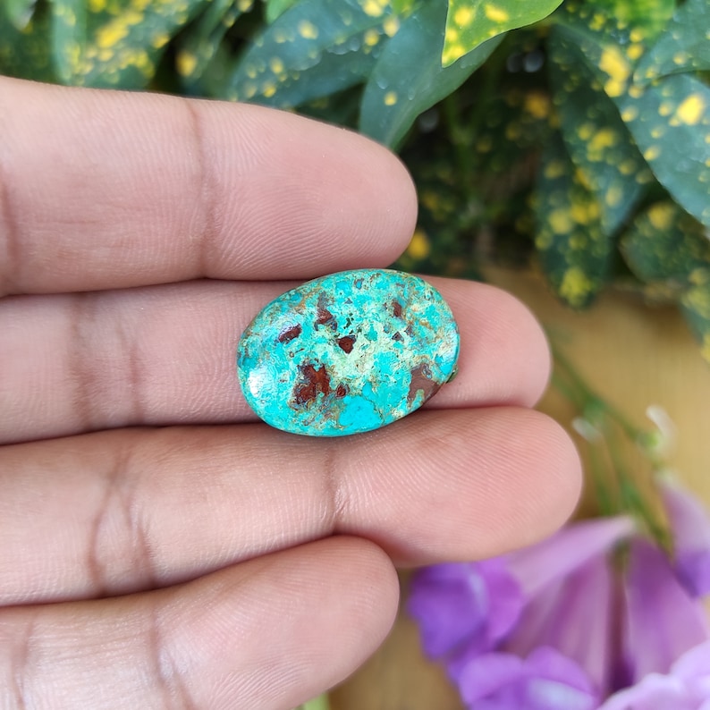Natural Chrysocolla Oval Cabochon Amazing Quality Chrysocolla Loose Gemstone Semi Precious Handcraft Stone For Jewelry