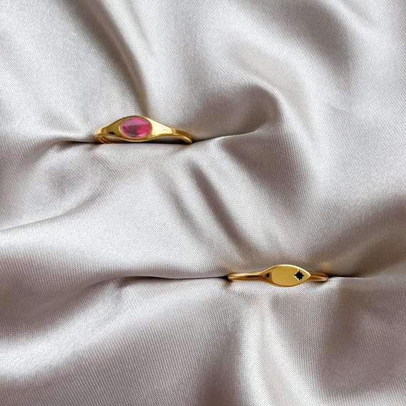 14k Gold Oval Ruby Ring, Ruby Engagement Ring, Go… - image 7