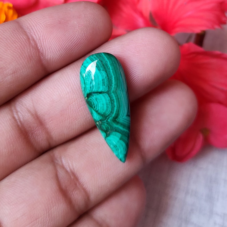 Green Malachite Loose For Jewelry semi precious Hand Polished Malachite Gemstone Fine Designer Natural Malachite Malachite Cabochon