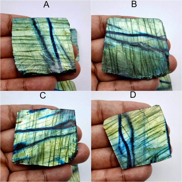 Labradorite Finest quality labradorite stone raw slice  beautiful flashy labradorite multicolored stone Making for jewellery.