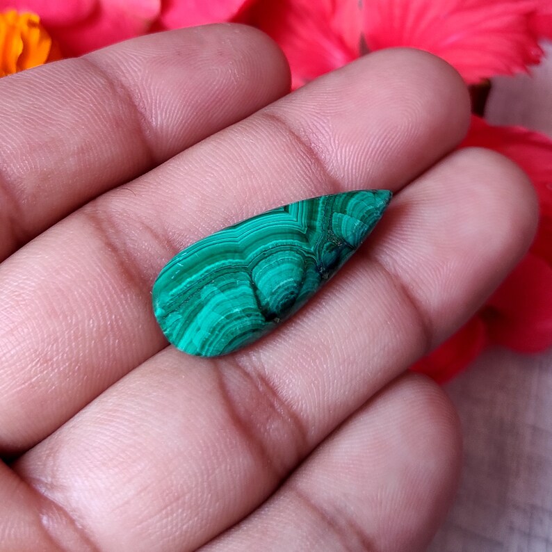Green Malachite Loose For Jewelry semi precious Hand Polished Malachite Gemstone Fine Designer Natural Malachite Malachite Cabochon