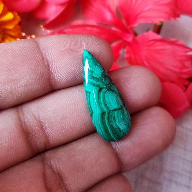 Green Malachite Loose For Jewelry semi precious Hand Polished Malachite Gemstone Fine Designer Natural Malachite Malachite Cabochon
