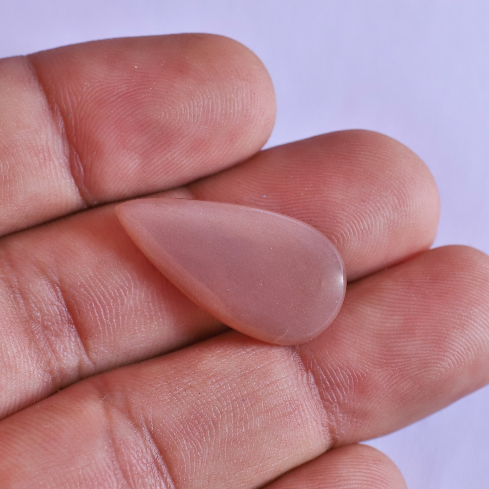 Beautiful Peach Moonstone Cabochon Gemstone Pear Shape Jewelry Etsy UK