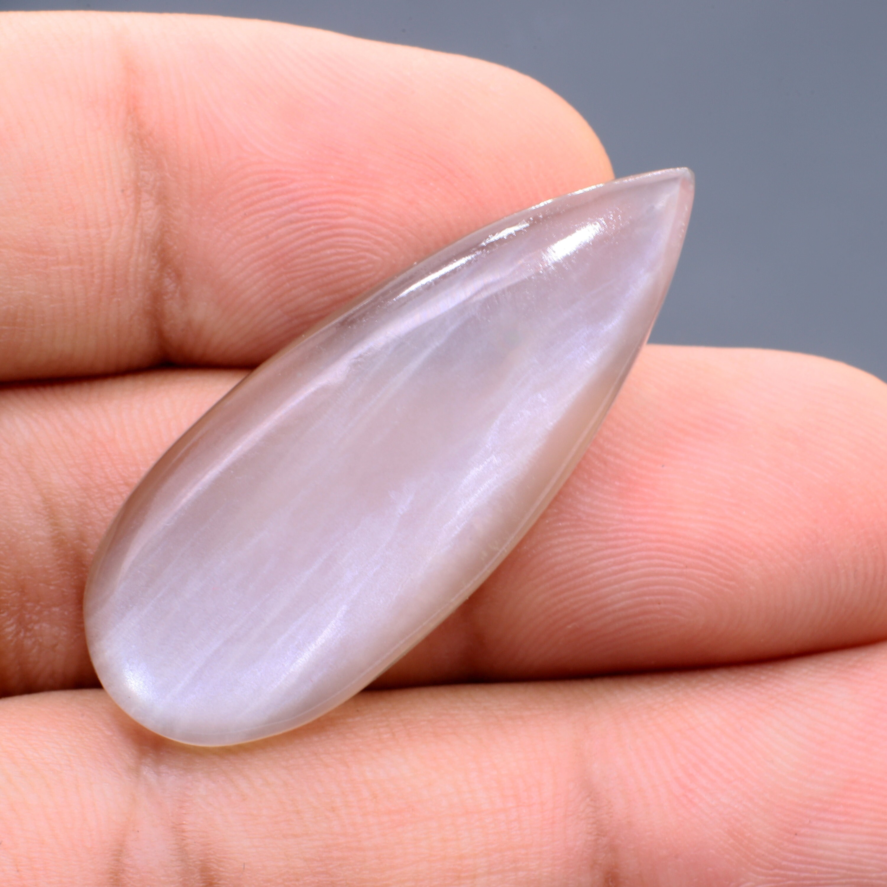 Grey Moonstone Cabochon Milky Moonstone Cabochon Gemstone Etsy