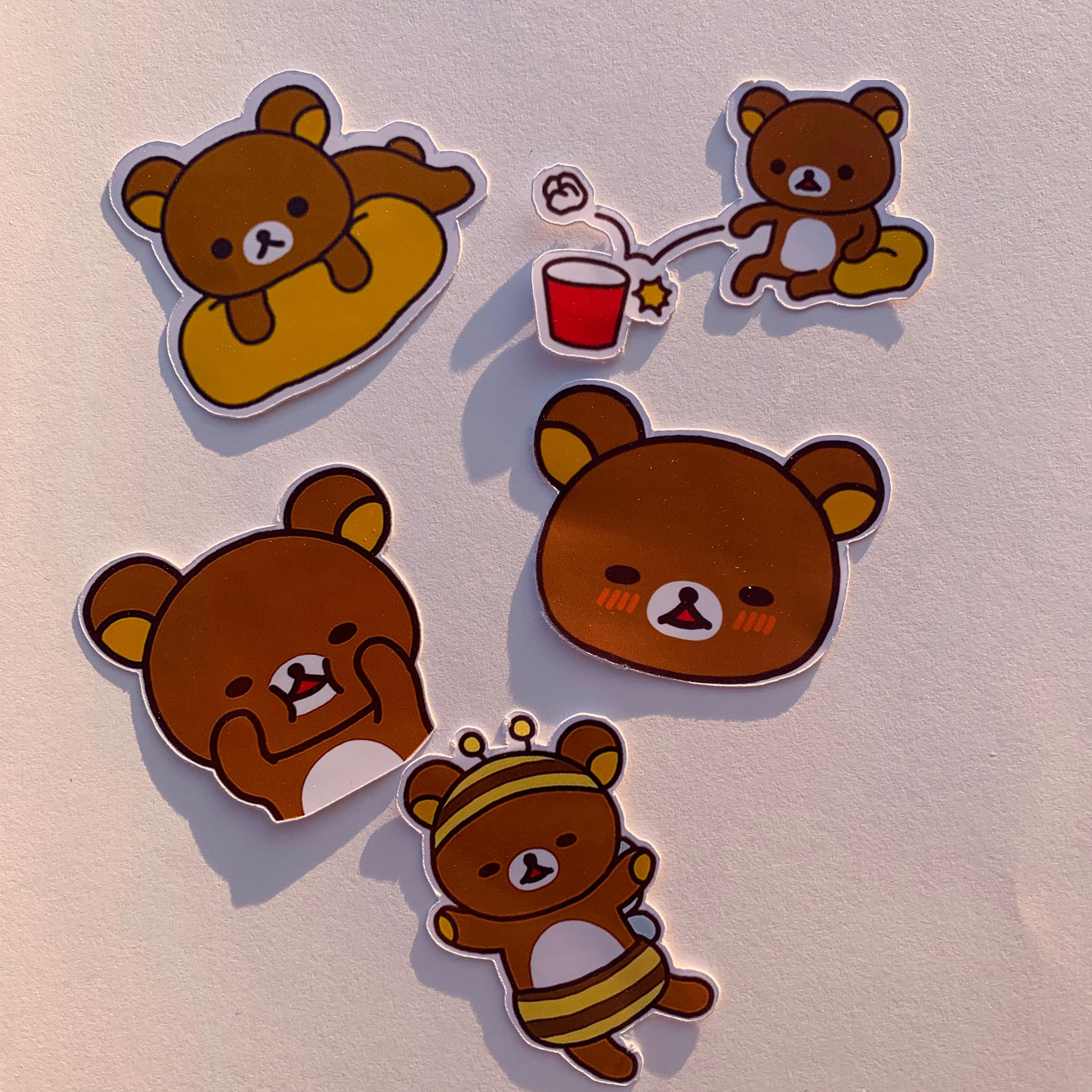 Cute rilakkuma stickers stationary laptop phonecase Etsy