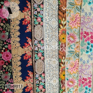 Assortiti 10/20 pezzi 50 cm Rifiniture ricamate, fascio di resti, borsa a sorpresa unica, cucito decorativo, diario spazzatura, custodia per borsetta