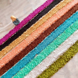 3 yard 1.5" Pastel Fringe trims, Junk Journals, Scrapbook, Boho Brush fringe, home furnishing, DIY crafting sewing, for curtain borders