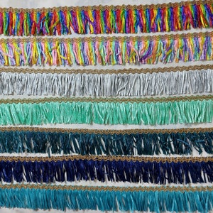 9 yard 2" brush Fringes trims, Junk Journals, Scrapbook, Boho Brush fringes trim, home furnishing, DIY crafting sewing, for curtain borders