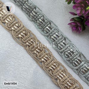 1.5 cm 3 yard Braided Edge Piping Cord Trim, Garment lace, Upholstery Edging Decorative Embellishment Sewing Crafting, Gift Wrapping Tape