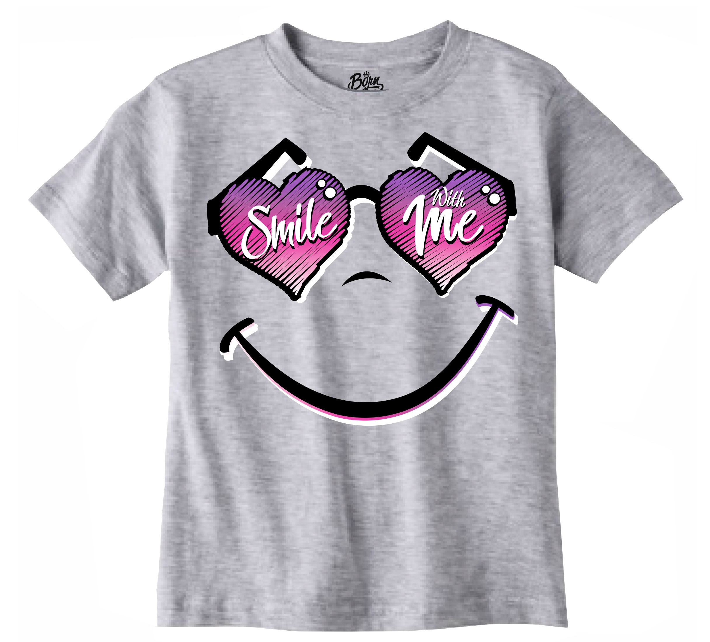 SMILE GIRLS T-SHIRT - Smile Tee, Smile With Me Tshirt, Toddler T