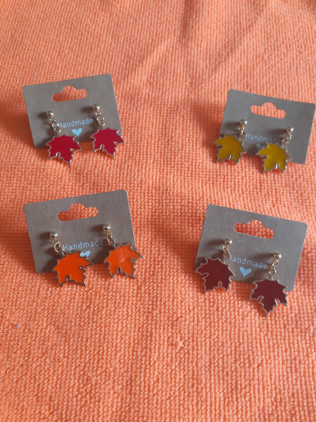 Achat Boucles D'oreilles Pendantes à Feuille D'érable Ajourée Pas Cher