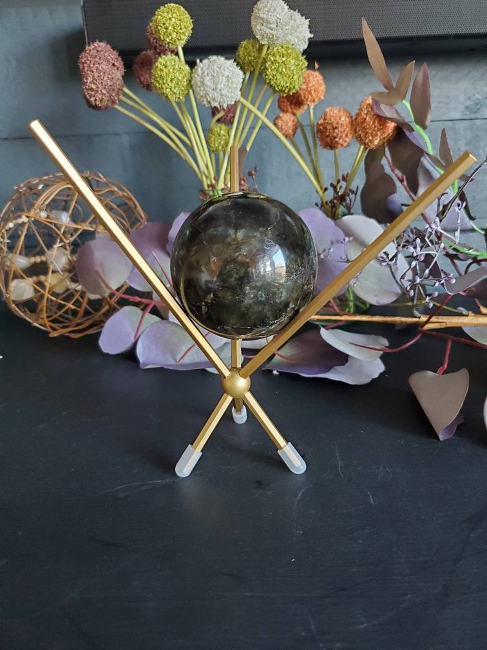 Sphere Stand Large Sphere StandGold StandBrushed Gold Spere Etsy sphere-stand-large-sphere-standgold-standbrushed-gold-spere-etsy