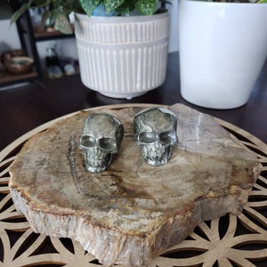 Pyrite Crystal Skulls, Gemstone Carving Crystal Skulls