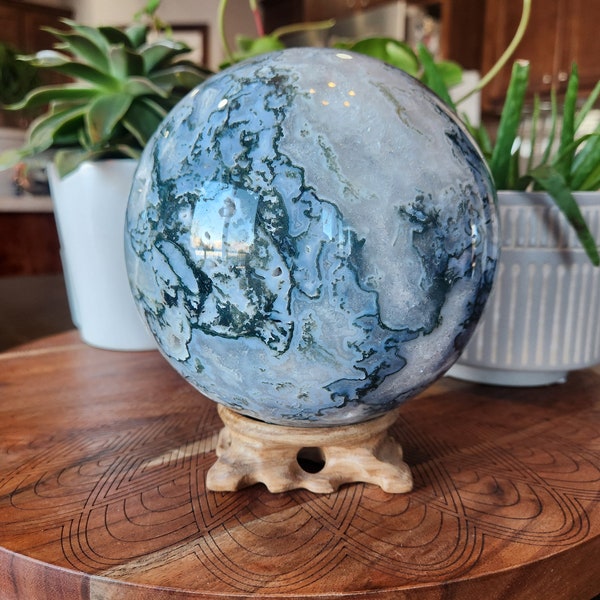 Stone Sphere Stand Etsy