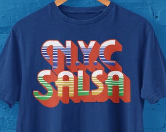 N. Y. C. Salsa T Latin Music Salsa Music Band Retro Classic Vintage T